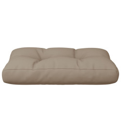 Coussin de palette taupe 50x40x10 cm tissu