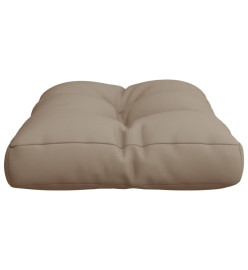 Coussin de palette taupe 50x40x10 cm tissu