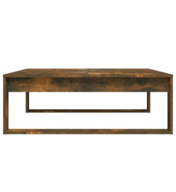 Table basse Chêne fumé 100x100x35 cm Bois d'ingénierie