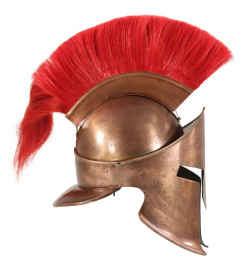 Casque de guerrier grec antique pour GN Cuivre Acier