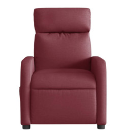 Fauteuil de massage inclinable électrique Rouge bordeaux Tissu
