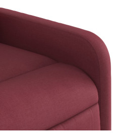 Fauteuil de massage inclinable électrique Rouge bordeaux Tissu