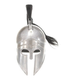 Casque de guerrier grec antique pour GN Argenté Acier