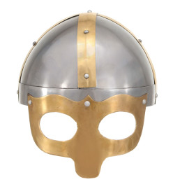 Casque de viking de réplique antique pour GN Argenté Acier