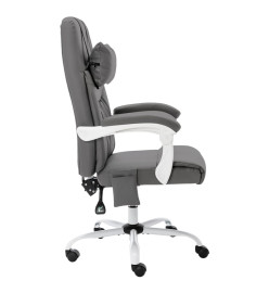 Chaise de bureau de massage Gris Similicuir