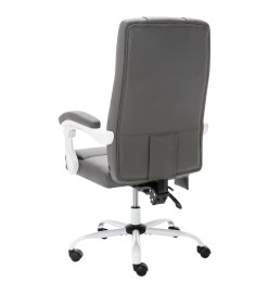 Chaise de bureau de massage Gris Similicuir