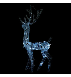 Renne de décoration de Noël Acrylique 140 LED blanc froid 120 cm