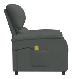 Fauteuil de massage Gris foncé Tissu