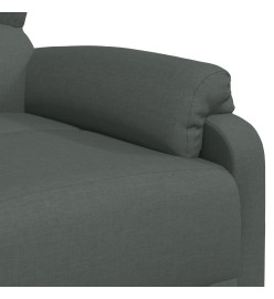 Fauteuil de massage Gris foncé Tissu