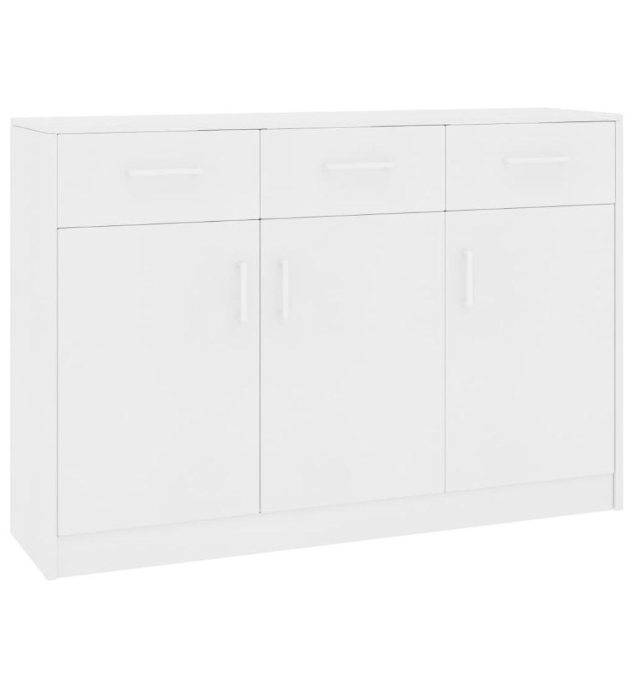 Buffet Blanc 110x30x75 cm Aggloméré Buffet Blanc 110x30x75 cm Aggloméré