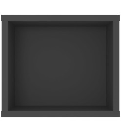 Meuble TV suspendu Gris 100x30x26,5 cm Aggloméré