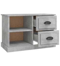 Meuble TV gris béton 73x35,5x47,5 cm bois d'ingénierie