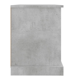 Meuble TV gris béton 73x35,5x47,5 cm bois d'ingénierie