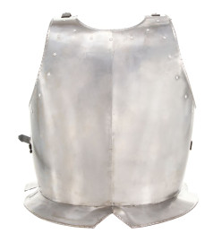 Cuirasse d'armure corporelle chevalier médiéval Argenté Acier