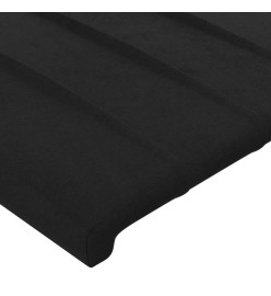 Têtes de lit 2 pcs Noir 100x5x78/88 cm Velours