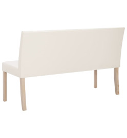 Banc 139,5 cm Crème Similicuir