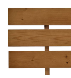 Cadre de lit Marron miel Bois de pin massif 140 x 200 cm