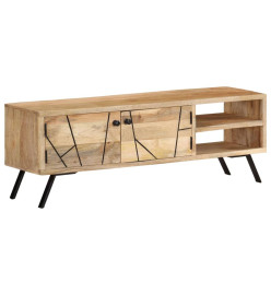 Meuble TV 110x30x40 cm Bois massif de manguier