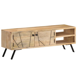 Meuble TV 110x30x40 cm Bois massif de manguier