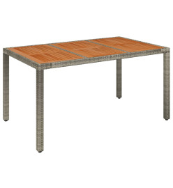 Ensemble à manger de jardin et coussins 7 pcs gris rotin