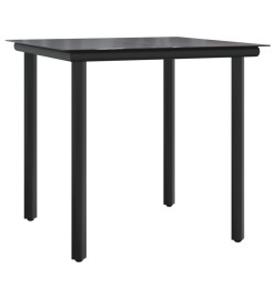 Ensemble de bistro 3 pcs et coussins gris clair résine tressée