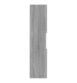 Armoire de bain Sonoma gris 30x30x130 cm Bois d'ingénierie