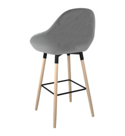 Tabouret de bar Gris clair Tissu