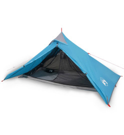 Tente de camping 1 personne bleu 255x153x130 cm taffetas 185T