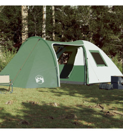 Tente de camping 6 personnes vert 466x342x200 cm taffetas 185T