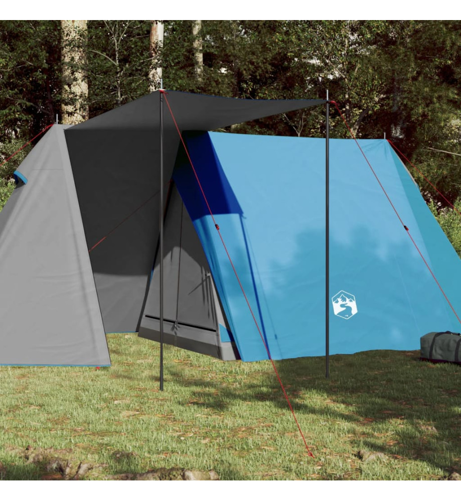 Tente de camping 3 personnes bleu 465x220x170 cm taffetas 185T