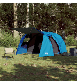 Tente de camping 4 personnes bleu 420x260x153 cm taffetas 185T