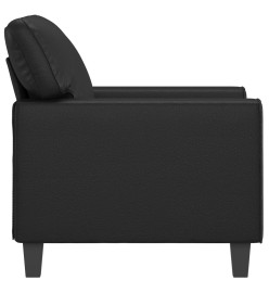 Fauteuil Noir 60 cm Similicuir