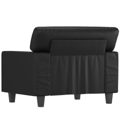 Fauteuil Noir 60 cm Similicuir