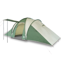 Tente de camping 6 personnes vert 576x238x193 cm taffetas 185T