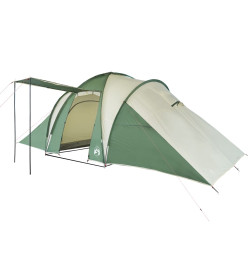 Tente de camping 6 personnes vert 576x238x193 cm taffetas 185T