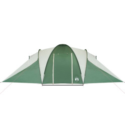 Tente de camping 6 personnes vert 576x238x193 cm taffetas 185T