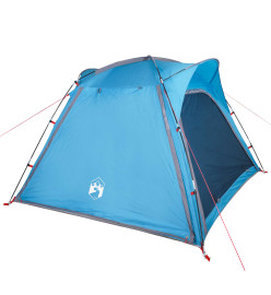 Tente de camping 4 personnes bleu 240x221x160 cm taffetas 185T