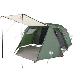 Tente de camping 4 personnes vert 420x260x153 cm taffetas 185T