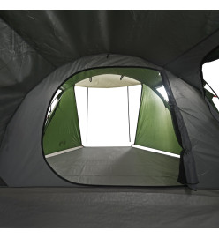 Tente de camping 4 personnes vert 420x260x153 cm taffetas 185T