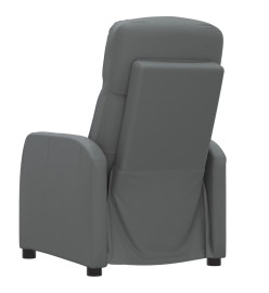 Fauteuil inclinable électrique Anthracite Similicuir