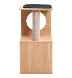 Arbre à chat avec tapis à gratter en sisal 60 cm