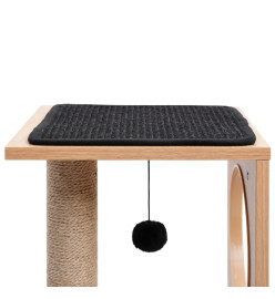 Arbre à chat avec tapis à gratter en sisal 60 cm