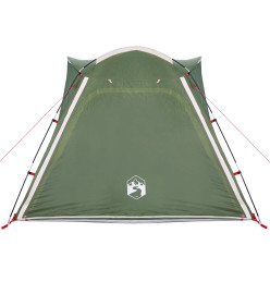 Tente de camping 4 personnes vert 240x221x160 cm taffetas 185T