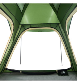 Tente de camping 4 personnes vert 240x221x160 cm taffetas 185T