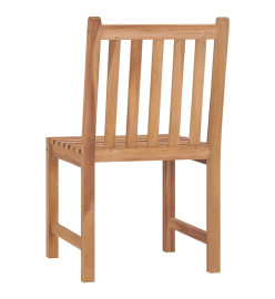 Chaises de jardin 2 pcs Bois de teck solide