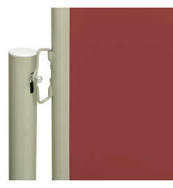 Auvent latéral rétractable de patio 180x600 cm Rouge