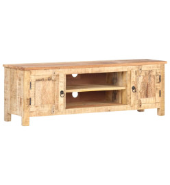 Meuble TV 120x30x40 cm Bois de manguier brut