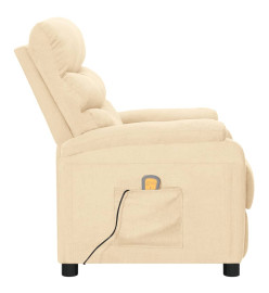 Fauteuil de massage Crème Tissu