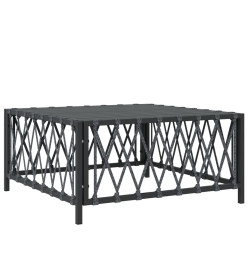 Salon de jardin avec coussins 6 pcs anthracite acier