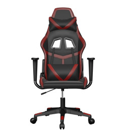 Chaise de jeu Noir et rouge bordeaux Similicuir